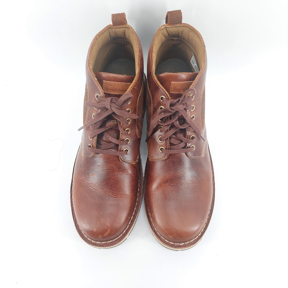 Clarks Gravelle Top Lace Men's Brown Leather Work Boots Size 13M